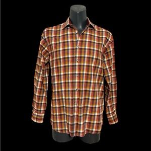Viyella London Men's  Plaid Shirt  20% Wool